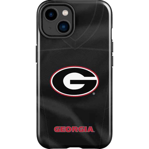 University of Georgia Black Jersey iPhone 15 Impact Case